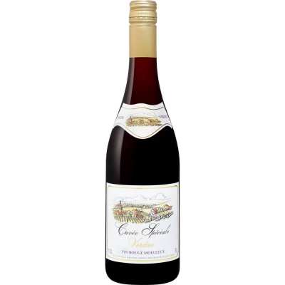 Вино Кюве Спесьаль Вердье красное полусладкое (Cuvee Speciale Verdier rouge moelleux), 11 %