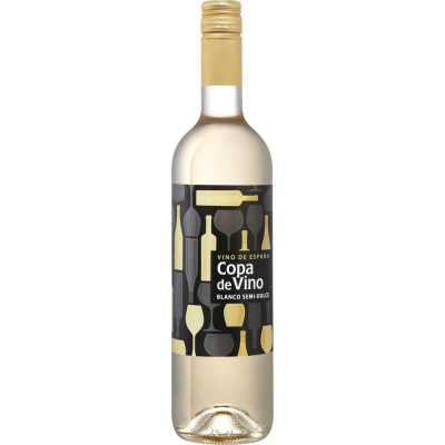 Вино столовое Копа де Вино белое полусладкое (Copa de Vino blanco semidulce), 11 %