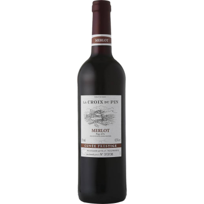 Вино Ля Круа Дю Пэн Мерло 2018 красное сухое (La Croix du Pin Merlot Pays d`Oc IGP), 9,1-13 %