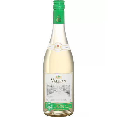 Вино столовое Вальжан белое сухое (VALJEAN blanc sec), 11 %