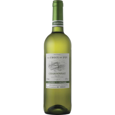 Вино Ля Круа Дю Пэн Шардоне 2018 белое сухое (La Croix du Pin Chardonnay Pays d`Oc IGP), 9-15 %