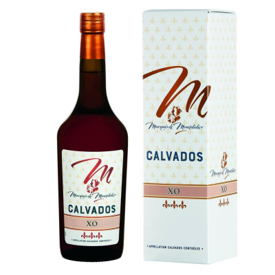 Кальвадос Маркиз де Мондидье XO выдержанное подарочной упаковке (картон) (MARQUIS DE MONTDIDIER XO in gift box), 40 %