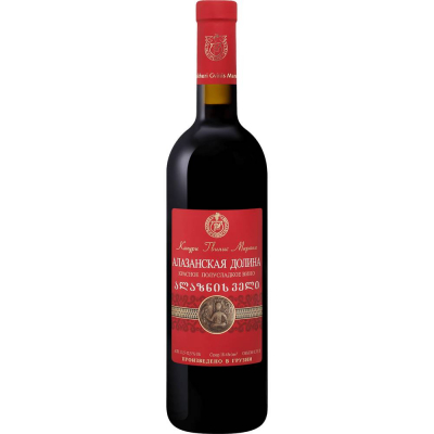 Вино Алазанская долина столовое красное полусладкое, 11,5-12,5 %