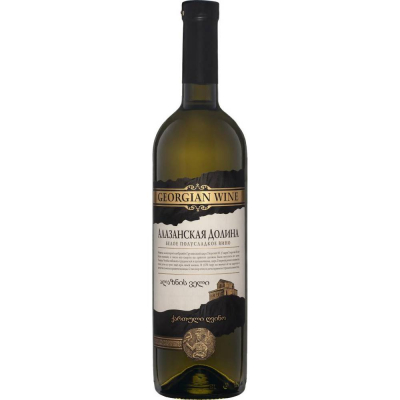 Вино столовое Алазанская долина белое полусладкое, 12 %