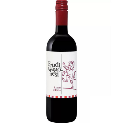 Вино Феуди Арагонеси Россо столовое красное сухое (Feudi Aragonesi Rosso), 12,5 %