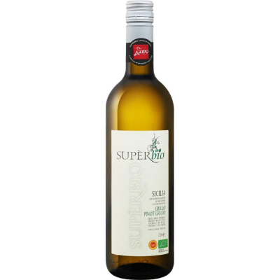 Вино Супербио Грилло Пино Гриджо 2019 белое сухое (Superbio Grillo Pinot Grigio), 13%