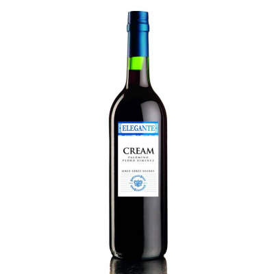 Вино ликерное Херес Элеганте Крим выдержанное (ELEGANTE CREAM SHERRY), 17 %