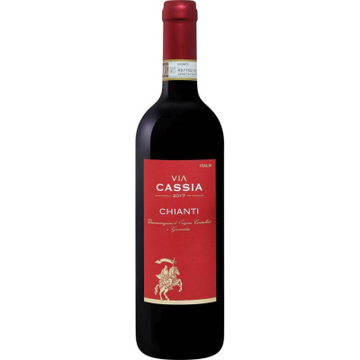 Вино Виа Кассия Кьянти 2018 красное сухое (Via Cassia Chianti), 10-15%