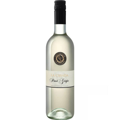 Вино Ла Казада Пино Гриджо ЗГУ белое сухое (без сорбиновой кислоты) (La Casada Pinot Grigio), 9,1-13 %