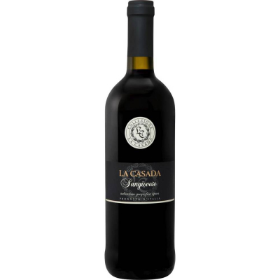 Вино Ла Казада Санджовезе красное сухое с защищенным географическим указанием (La Casada Sangiovese), 11 %