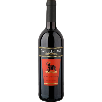 Вино Кейп Элефант Руби Каберне красное сухое (Cape Elephant Ruby Cabernet dry red), 14 %