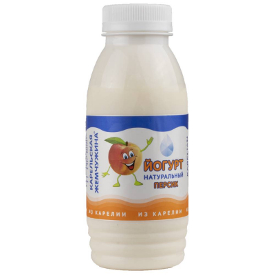 Йогурт питьевой Карельская жемчужина Персик 2,1%