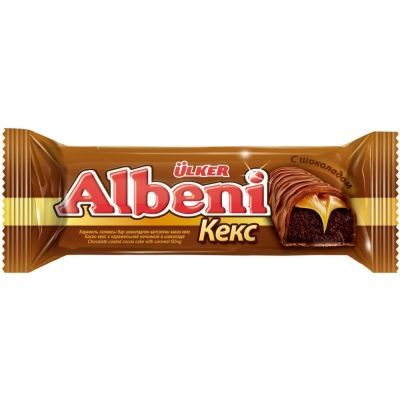 Кекс Albeni какао с карамельной начинкой в шоколаде