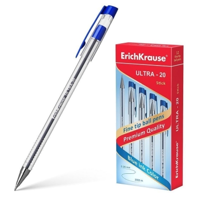 Ручка шариковая ErichKrause ULTRA-20 цвет чернил синий