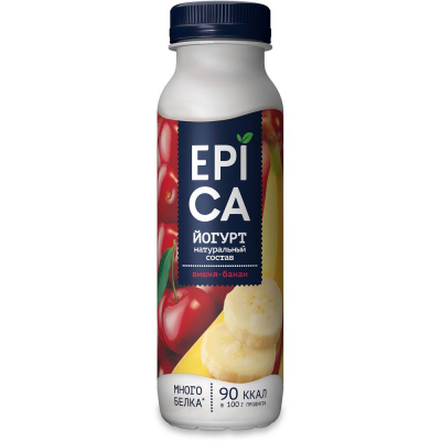 Йогурт питьевой Epica с вишней и бананом 2,5%