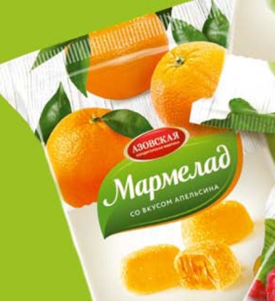 Мармелад желейный Азовская кондитерская фабрика Апельсин