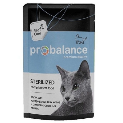 Корм консервированный ProBalance для кошек Sterilized пауч