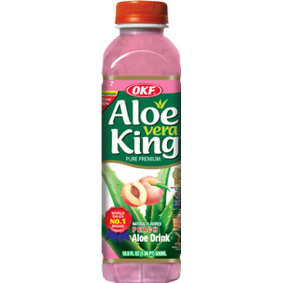 Напиток OKF Алоэ Кинг Персик  безалкогольный негазированный пластиковая