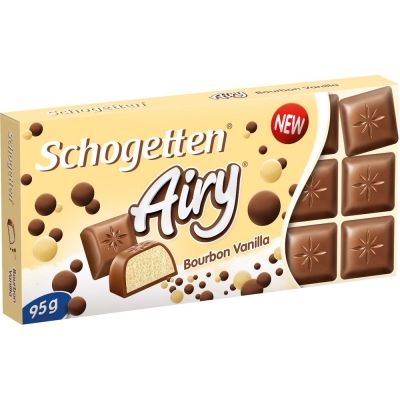Шоколад молочный Schogetten с воздушной кремовой начинкой и с ароматом ванили Airy