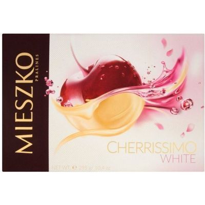 Шоколадный набор Mieszko Cherrissimo White с вишней в алкоголе в белом шоколаде