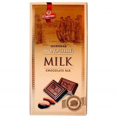 Шоколад Спартак молочный