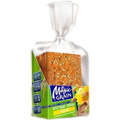 Хлебцы Magic Grain Ржаные с семенами льна, подсолнечника, кунжута