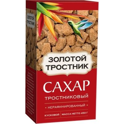 Сахар Золотой Тростник тростниковый нерафинированный кусковой