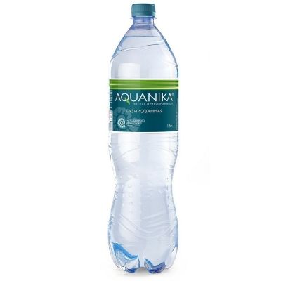 Вода минеральная Акваника высшей категории питьевая артезианская газированная ПЭТ