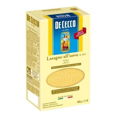 Макаронные изделия De Cecco из твердых сортов пшеницы Лазанья-112