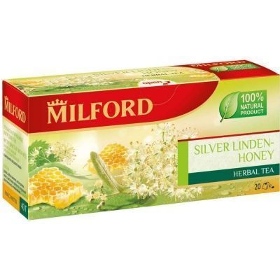 Чайный напиток Милфорд Серебристая липа-мед 20 пак.