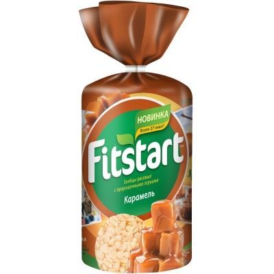 Хлебцы мультизлаковые Fitstart Карамель