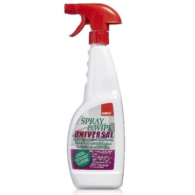 Очиститель поверхностей-спрей, дезинфицирует Sano Spray & Wipe не требует смывания водой (спрей)