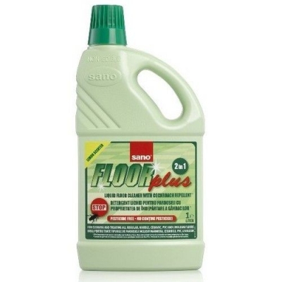 Средство для мытья полов Sano Floor Plus с добавлением репеллента, безопасно для детей и домашних животных (бутыль)