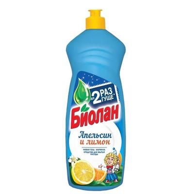 Средство для мытья посуды Биолан Апельсин и Лимон