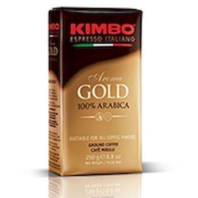 Кофе Kimbo Голд 100% Арабика натуральный жареный молотый вак/уп