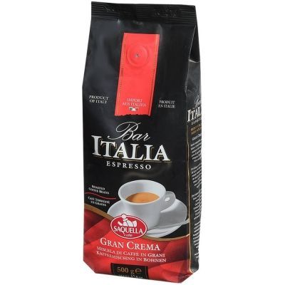 Кофе Saquella BAR Italia зерно Gran Crema