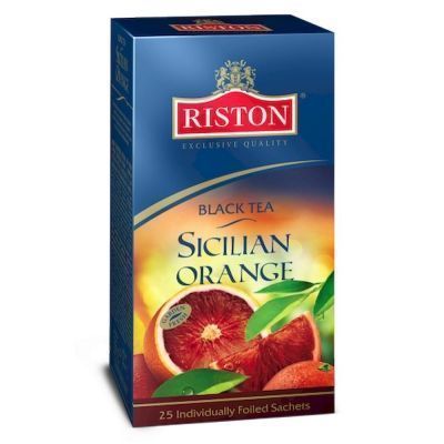 Чай Ристон Сицилийский Апельсин черный 25 пак. фольга