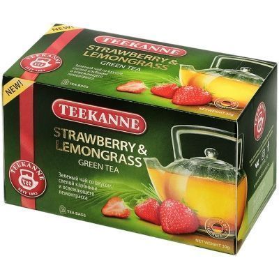 Чай Teekanne зеленый Строберри-Лемонгр Strawb-Lemongr 20 пак. конверт