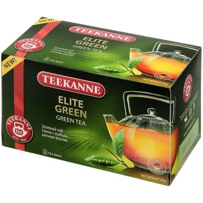 Чай Teekanne зеленый Элит Грин Elite Green 20 пак. конверт