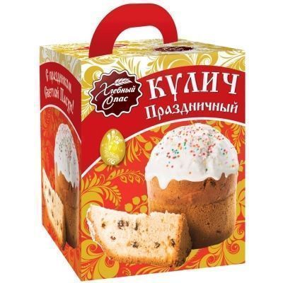 Хлебобулочное изделие ХлебСпас Кекс Кулич Праздничный