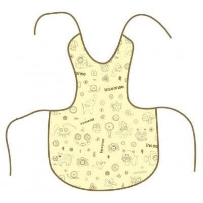 Фартук Inseense защитный из клеенки с ПВХ покрытием (желтый с рисунком) 36х36см