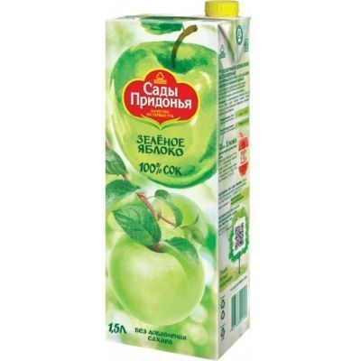 Сок Сады Придонья яблочный из зеленых яблок