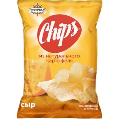 Картофельные чипсы Штурвал со вкусом сыра