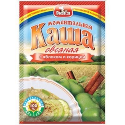 Каша овсяная с яблоком быстрого приготовления в