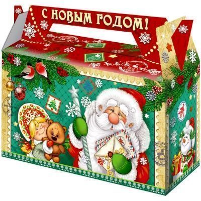 Новогодний подарок Чемоданчик Деда Мороза картон