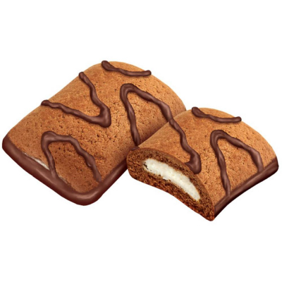 Печенье Дымка Бисквитик шоколадно-творожный глазированное