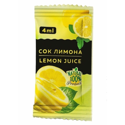 Сок лимона Фабрикант порционный