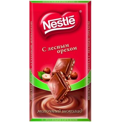 Шоколад Nestle молочный с лесным орехом