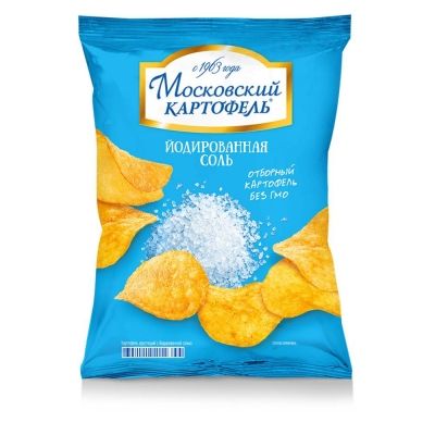 Чипсы Московский картофель с йодированной солью