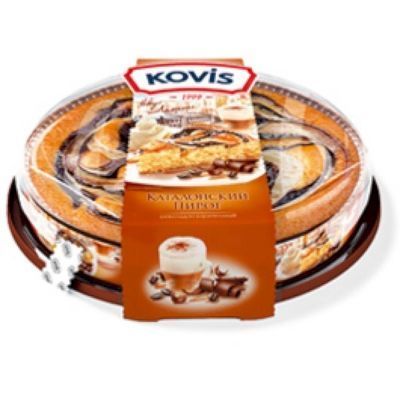Пирог бисквитный Kovis Каталонский латте шоколадно-карамельный